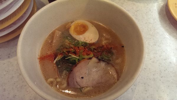 「ごくっ！旨鮭出汁味噌ラーメン」@かっぱ寿司 アクロスプラザ若葉台店の写真