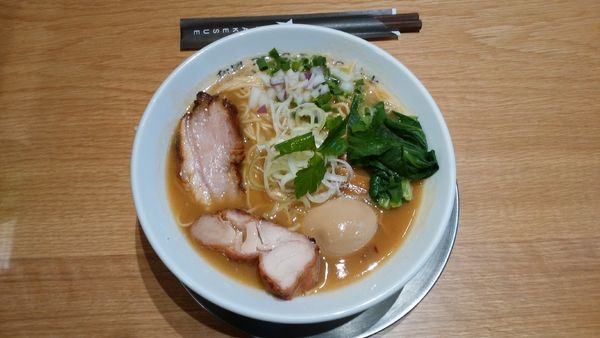 「味玉濃いらーめん＋茹餃子」@和風ピンポン竹末の写真