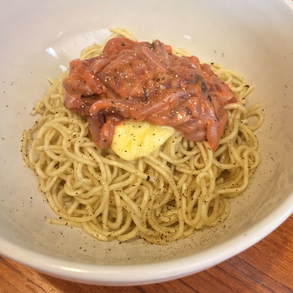 「塩辛バター　200円」@麺＆cafe Coi.Coi.の写真