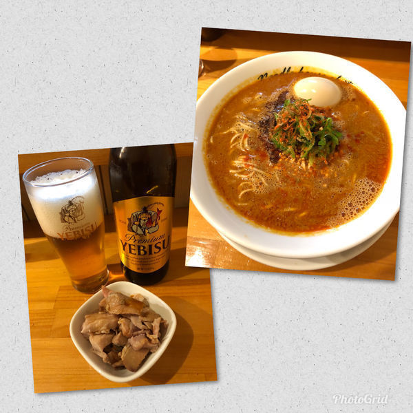 「担担麺¥860 with Beer small bottle」@麺庵ちとせの写真
