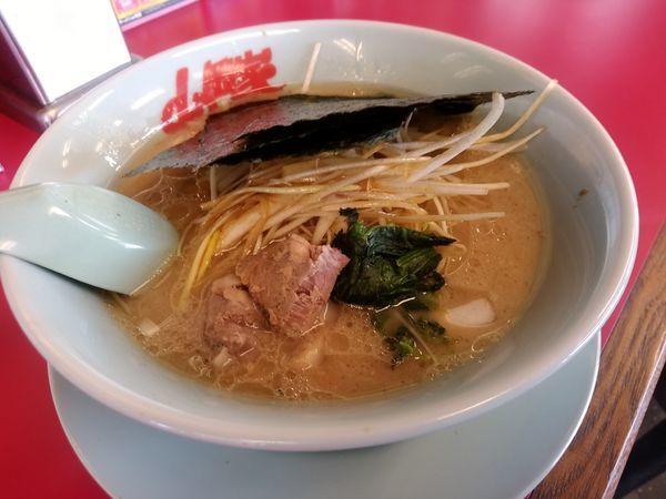 「醤油ネギラーメン(並盛・160g)740円」@山岡家 前橋野中店の写真