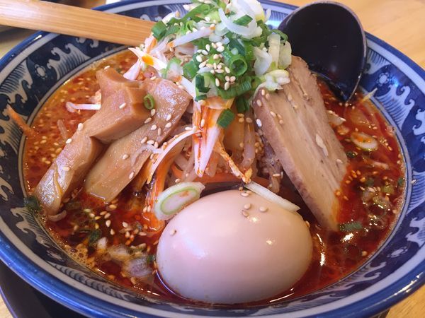 「石臼 辛丸」@らーめん みそ丸 小諸店の写真