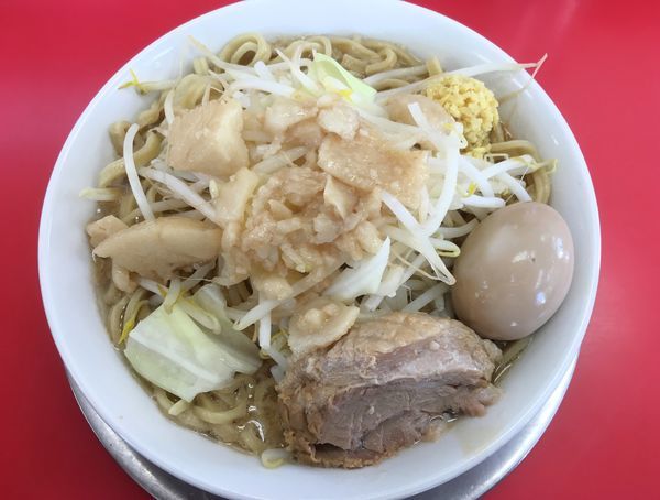 「ラーメン倍盛＆豚玉」@ジャンクガレッジ 熊谷店の写真