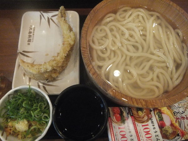 「釜揚げ大390円が毎月1日半額190円＆大穴子天230円」@丸亀製麺 我孫子店の写真