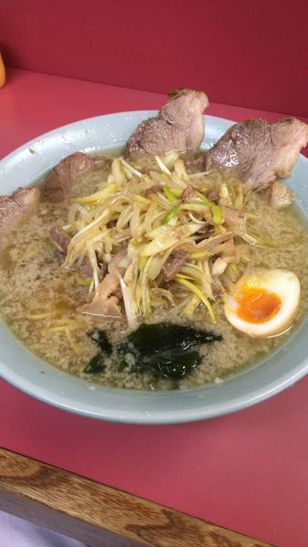 「ネギチャーシュー中盛りコッテリ」@ラーメンショップ 埼大店の写真