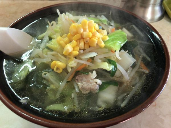「たんめん650円+ニンニク50円」@ラーメン類専門店 味よしの写真