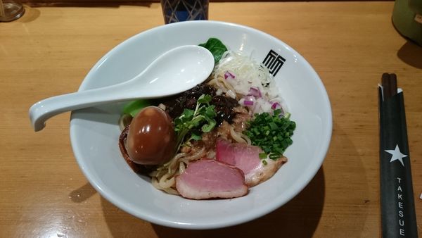 「サンマとイカのまぜそば900円」@竹末東京プレミアムの写真