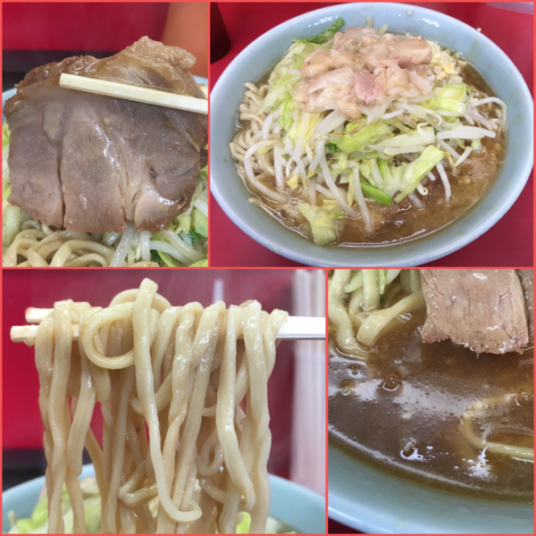 「小ラーメン¥740（麺少なめ・カタメ・ニンニク・アブラ）」@ラーメン二郎 中山駅前店の写真