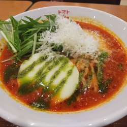 濃厚トマトスープ麺 （無料)麺大盛