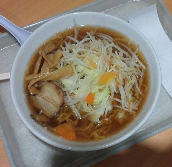 「野菜ラーメン大盛449円」@軽食ひまわり 寒河江プラザ店の写真