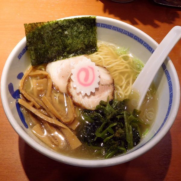 「塩らーめん（790円）＋わさび（100円）」@たけちゃんにぼしらーめん 調布店の写真