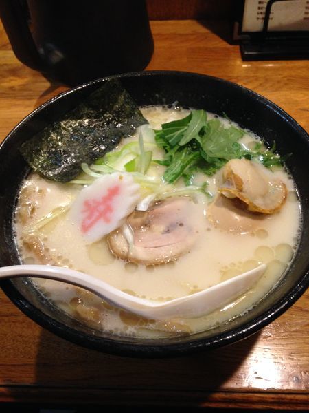 「【お正月限定】白湯ホタテそば 800円」@麺屋 鶏口の写真