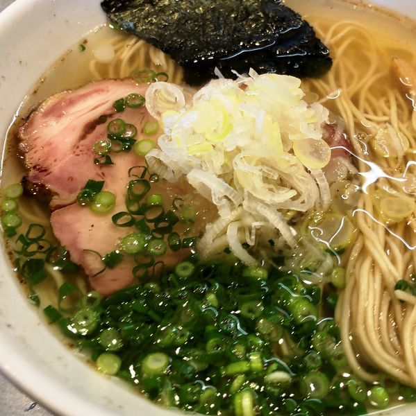 「煮干蕎麦 塩（炭焼き，細麺）」@喜乃壺の写真