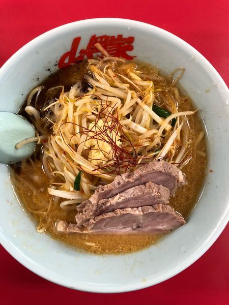 「特製もやし味噌ラーメン(トッピングチャーシュー2枚)」@山岡家 山梨甲斐店の写真