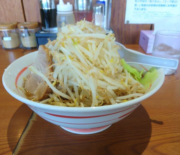 「ふじ麺 中盛 ニンニク、アブラ抜き」@常勝軒 伊勢崎総本店の写真