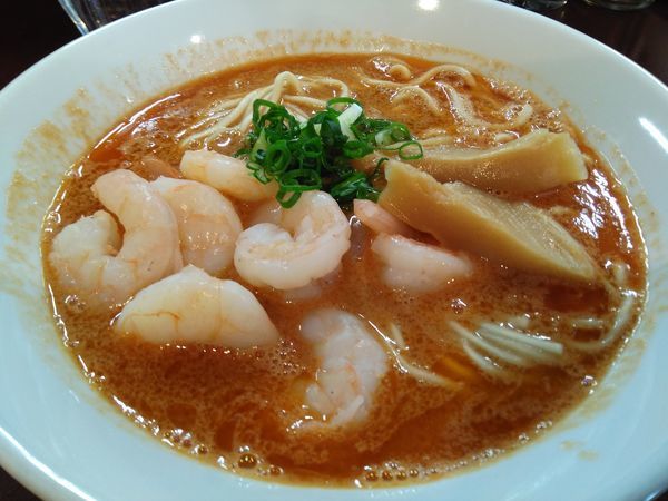 「限定　海老クリーム麺　海老のっけ」@らーめん 五ノ神精肉店 煮干し編の写真