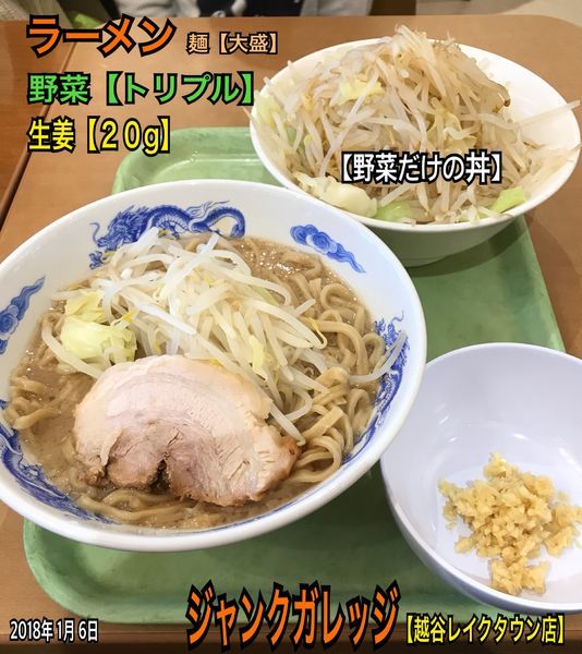 「ラーメン」@ジャンクガレッジ イオンレイクタウンmori店の写真