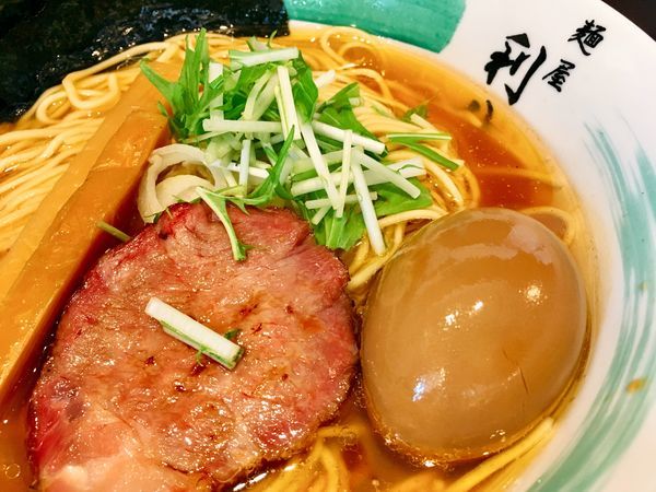 「☆限定 まぐろらぁめん☆」@自家製麺 麺屋 利八の写真