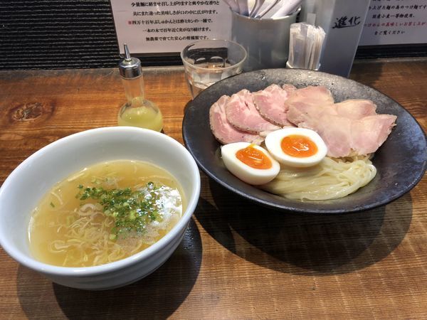 「つけめん＋全部のせ」@町田汁場 しおらーめん 進化の写真