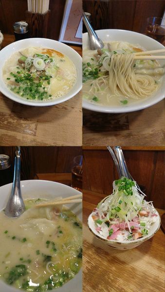 「『鶏わんたん麺 塩+かも丼(￥890+400)』」@らーめんや なかじゅう亭 高崎市通町本店の写真