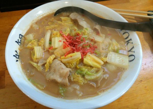 「【冬季限定】濃厚海老味噌タンメン　880円」@白菜タンメン楽観の写真