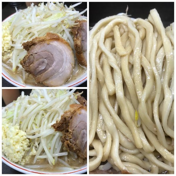 「小ラーメン 700円麺少なめ ニンニク」@ラーメン二郎 川越店の写真
