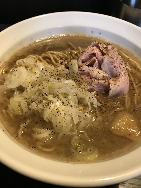 「福富ブラック 生姜替え玉」@灰汁中華 丿貫 福富町本店の写真