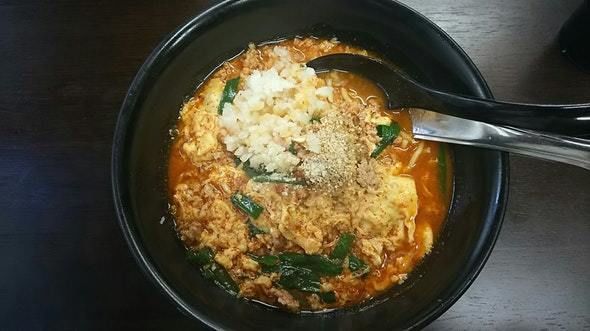 「にんにくラーメン２辛 760円」@ぼっけもんの写真
