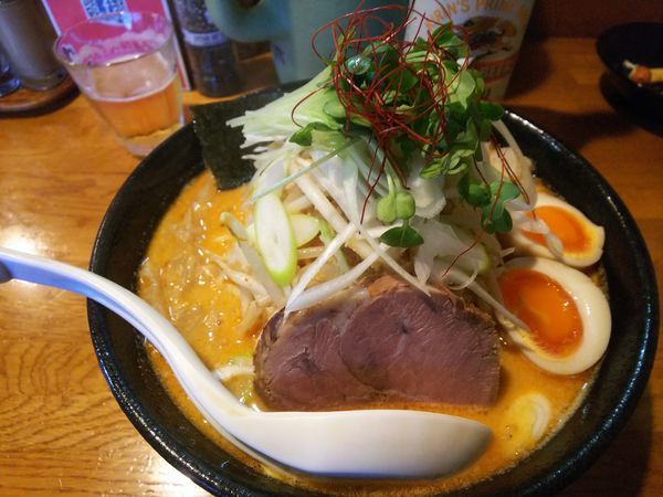 「白湯辛味噌そば」@麺屋 鶏口の写真