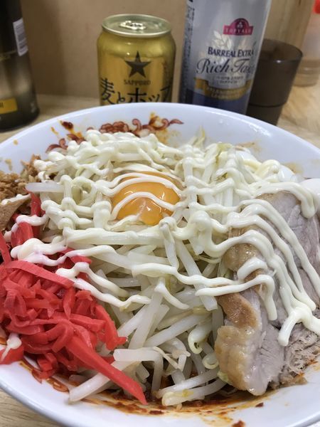 「小 割と辛い汁なし」@ラーメン 登良治郎の写真