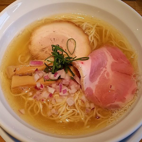 「【限定】淡麗塩煮干しらーめん　７５０円」@らーめん専門 うしおととりの写真