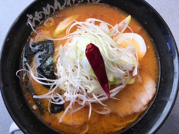 「嵐げんこつバリ辛らぁめん 780円（シャキネギ+100円）」@らあめん花月嵐 ひたちなか高場店の写真