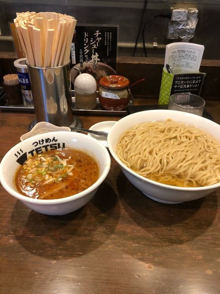 「辛つけ麺」@TETSU 品川店の写真