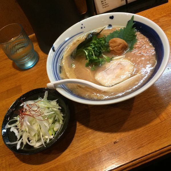 「梅鶏そば（限定）」@麺屋 鶏口の写真