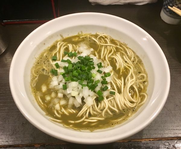 「鮑の肝そば」@灰汁中華 丿貫 福富町本店の写真