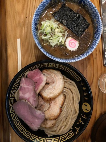 「つけチャーシュー＋味玉」@中華蕎麦うゑずの写真