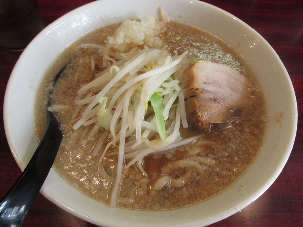 「ミニラーメン+玉ネギ　「600円+無料」」@ゴリラーメンの写真