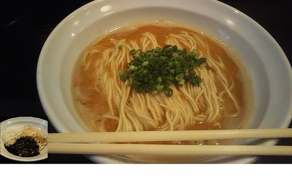 「甘海老と浅蜊の特濃+イカワタの和え玉」@灰汁中華 丿貫 福富町本店の写真