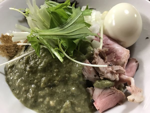 「牡蠣のまぜそば＋味玉」@と多゛食堂の写真