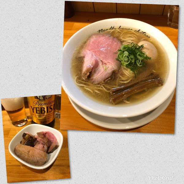 「塩 ¥830 with Beer small bottle」@麺庵ちとせの写真