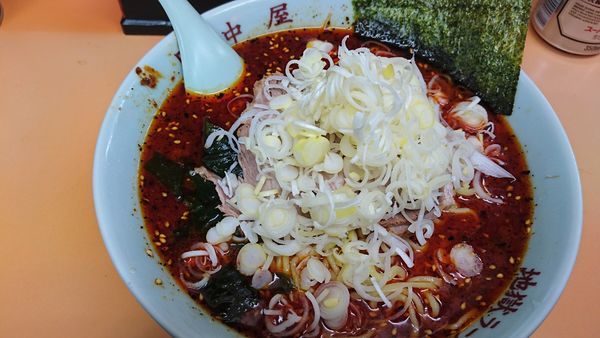 「地獄ラーメン極上3 大盛無料 ネギ薬味」@地獄ラーメン 田中屋の写真