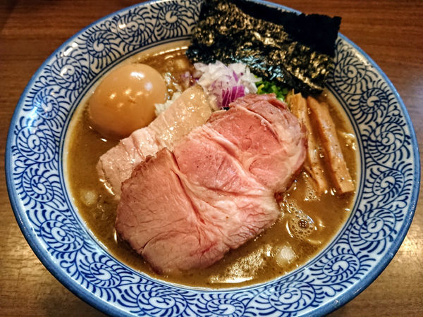 「味玉極上濃厚煮干しそば」@煮干しつけ麺 宮元の写真