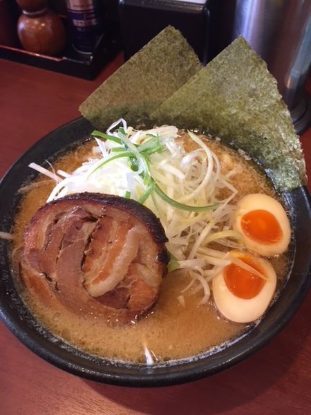 「みそらーめん　790円　サービスライス付き」@ラーメン味ノ仙の写真