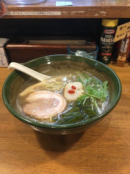 「煮干塩ラーメン780円」@らーめん しおの風 本店の写真