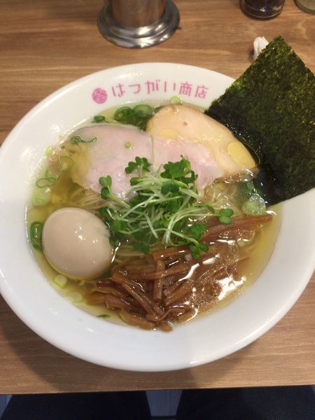 「しおそば➕味玉」@はつがい商店の写真