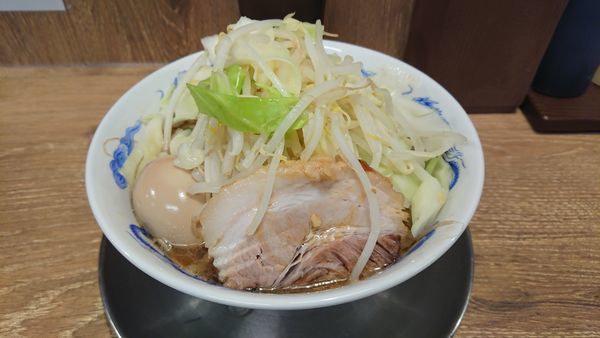 「味玉ラーメン(野菜増し)」@ジャンクガレッジ 東大宮店の写真