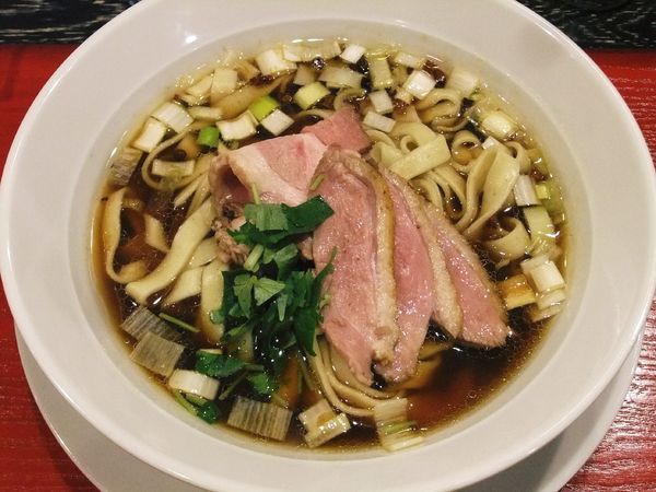 「鴨醤油らーめん（780円）」@鴨だしらーめん 鴨福の写真