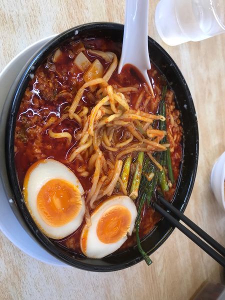 「旨辛麺  辛さ3」@来来亭 天理インター店の写真