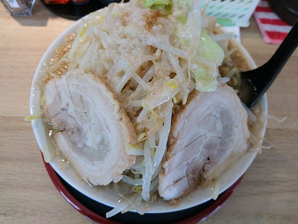 「大盛富味ラーメン（ヤサイ、アブラ）」@麺屋 富味の写真