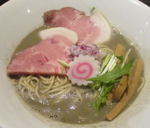 「濃厚煮干そば+サービス半ご飯　850円」@鶏そば なんきち 東京店の写真